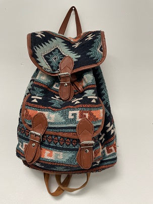 Rubynee Vintage y2k Ethnic Striped Print Casual Youth Traditional Bag