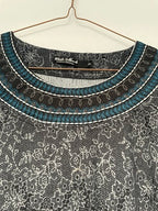 Rubynee Vintage y2k White Mark Women's Sandrine Embroidered Sweater Dress