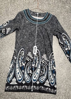 Rubynee Vintage y2k White Mark Women's Sandrine Embroidered Sweater Dress