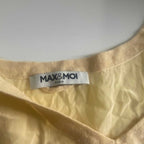 Vintage women Max & Moi Paris yellow midi sleeveless dress in XL|L25 W17.5|SKU 6301