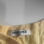Vintage women Max & Moi Paris yellow midi sleeveless dress in XL|L25 W17.5|SKU 6301