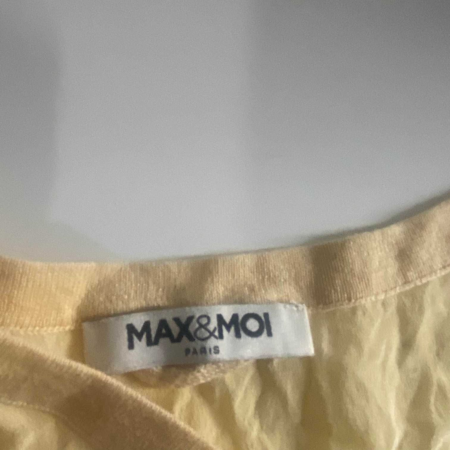 Vintage women Max & Moi Paris yellow midi sleeveless dress in XL|L25 W17.5|SKU 6301
