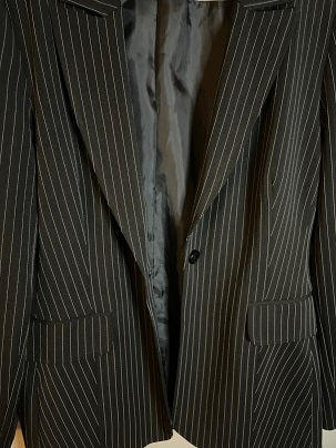 Rubynee Vintage y2k women's pinstripe black blazers