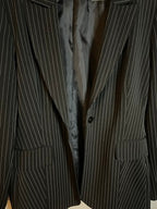 Rubynee Vintage y2k women's pinstripe black blazers