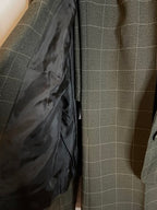 Rubynee Vintage Y2k Women's Plaid Blazer Wool Blend and Wide Leg pants