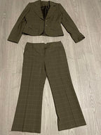 Rubynee Vintage Y2k Women's Plaid Blazer Wool Blend and Wide Leg pants