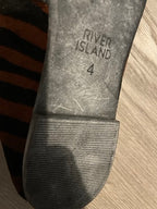 Rubynee Vintage y2k River Island zebra print casual loafers shoes