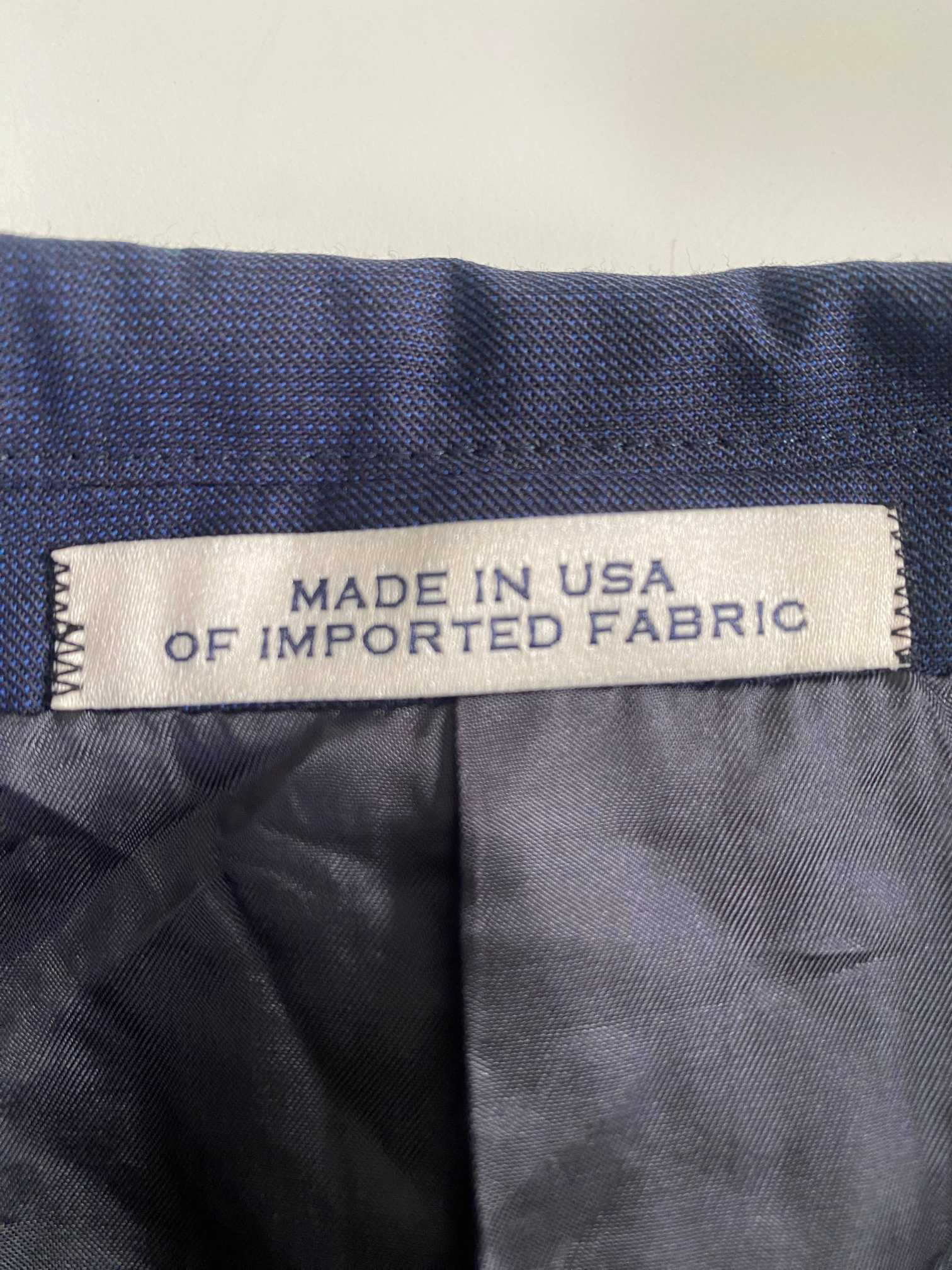 Vintage men Navy blue casual fit blazer in L|L32 W35|SKU 6308