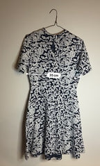 Rubynee Vintage y2k mini dress in black and white print