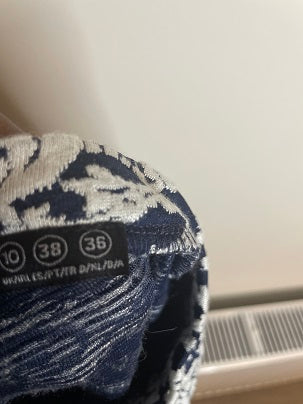 Rubynee Vintage y2k mini dress in black and white print