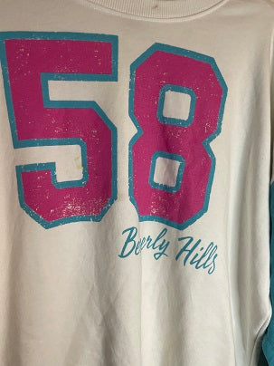 Rubynee Vintage y2k Beverly Hills color block sweatshirt size XL