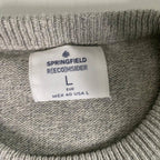 Vintage men Springfield Reconsider grey knitted crew neck sweatshirt in L|L28 W21|SKU 6320