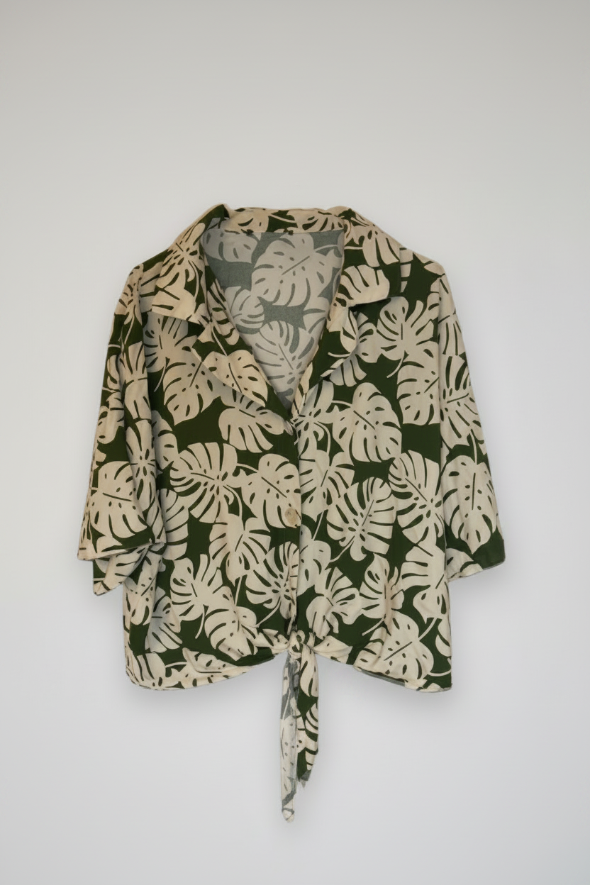 Rubynee Vintage y2k womens Hawaiin pattern shirts