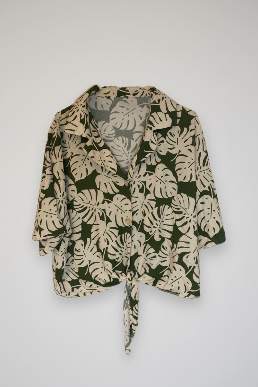 Rubynee Vintage y2k womens Hawaiin pattern shirts