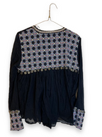 Rubynee Vintage y2k Trf Outerwear Black Embroidered Coin Long Sleeve jackets