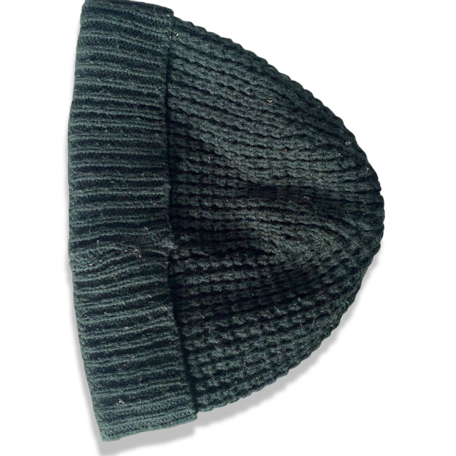Vintage green knitted beanie cap|SKU 6325