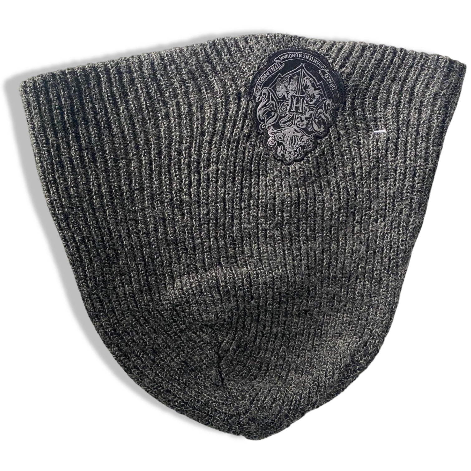Vintage grey logo print beanie cap| SKU 6327