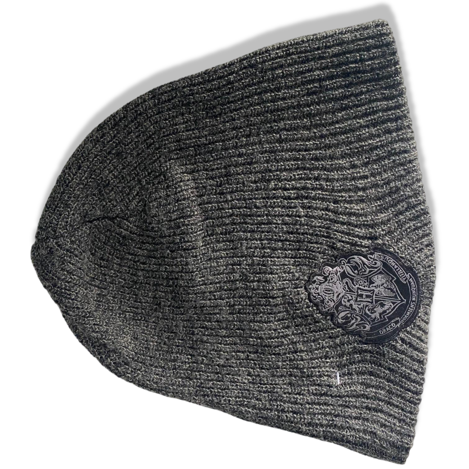 Vintage grey logo print beanie cap| SKU 6327