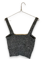 Rubynee Vintage y2k zara grey knit crop top
