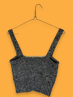 Rubynee Vintage y2k zara grey knit crop top