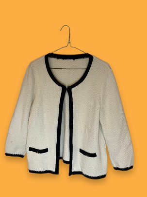 Rubynee Vintage y2k Bicolor knit cardigan