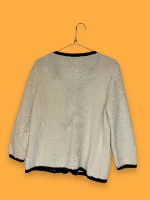 Rubynee Vintage y2k Bicolor knit cardigan