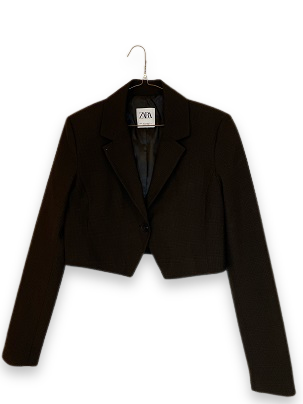 Rubynee Vintage y2k Womens brown zara crop blazers