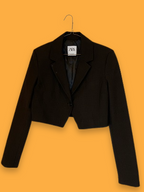 Rubynee Vintage y2k Womens brown zara crop blazers