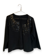 Rubynee Vintage y2k black Sequin Cardigan Sweaters for Women