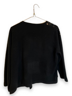 Rubynee Vintage y2k black Sequin Cardigan Sweaters for Women