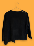 Rubynee Vintage y2k black Sequin Cardigan Sweaters for Women