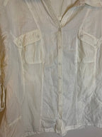 Rubynee Vintage y2k womens Bonita white long sleeve shirt in XL