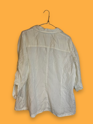 Rubynee Vintage y2k womens Bonita white long sleeve shirt in XL