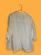 Rubynee Vintage y2k womens Bonita white long sleeve shirt in XL