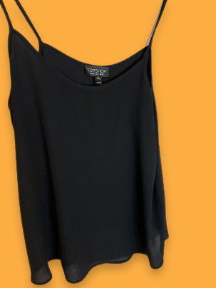 Rubynee Vintage y2k black Topshop spaghetti strap top