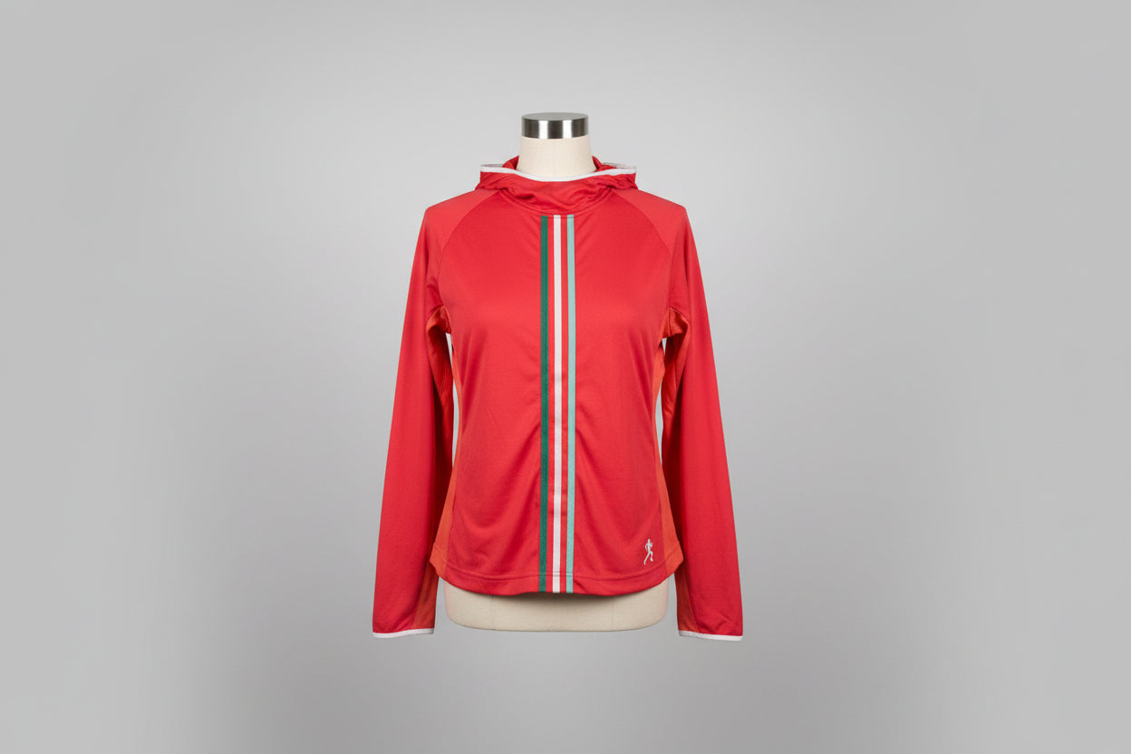 Vintage Adidas Climalite Women's Coral Athletic Pullover Hoodie - Berliner Frauenlauf Size XL