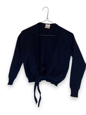 Rubynee Vintage y2k blue ribbed wrap cardigan size S