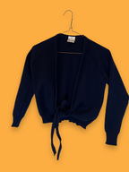 Rubynee Vintage y2k blue ribbed wrap cardigan size S