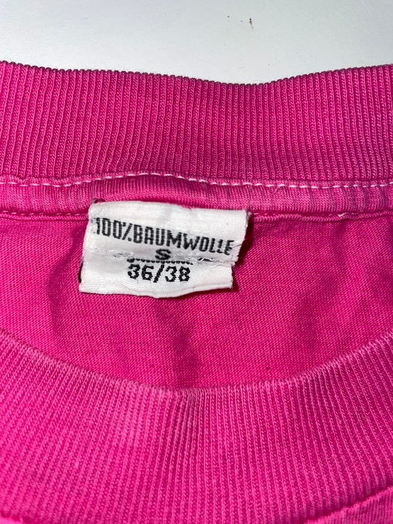 Vintage pink graphics print short sleeve tees in S| L25 W21| SKU 4752