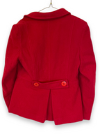 Rubynee Vintage y2k red womens double breasted wool coat
