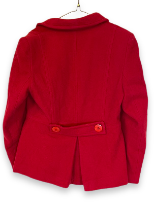 Rubynee Vintage y2k red womens double breasted wool coat