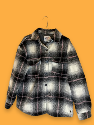 Rubynee Vintage y2k Pull&Bear Checkered Grey Coats