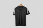 Adidas Club 3-Stripes training polo shirt made with recycled materials and moisture-absorbing AEROREADY technology. 
