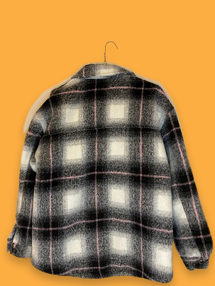Rubynee Vintage y2k Pull&Bear Checkered Grey Coats