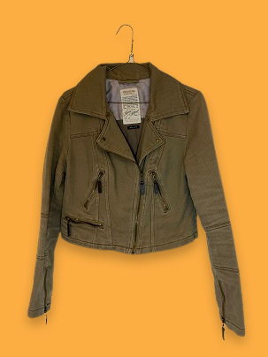 Rubynee Vintage y2k River Island Beige Motorcycle Coats & Jackets for Women