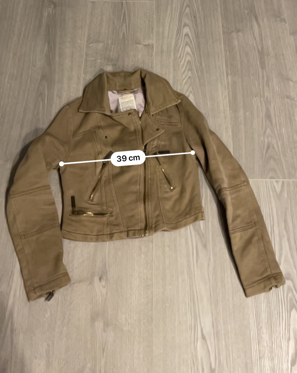Rubynee Vintage y2k River Island Beige Motorcycle Coats & Jackets for Women