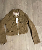 Rubynee Vintage y2k River Island Beige Motorcycle Coats & Jackets for Women