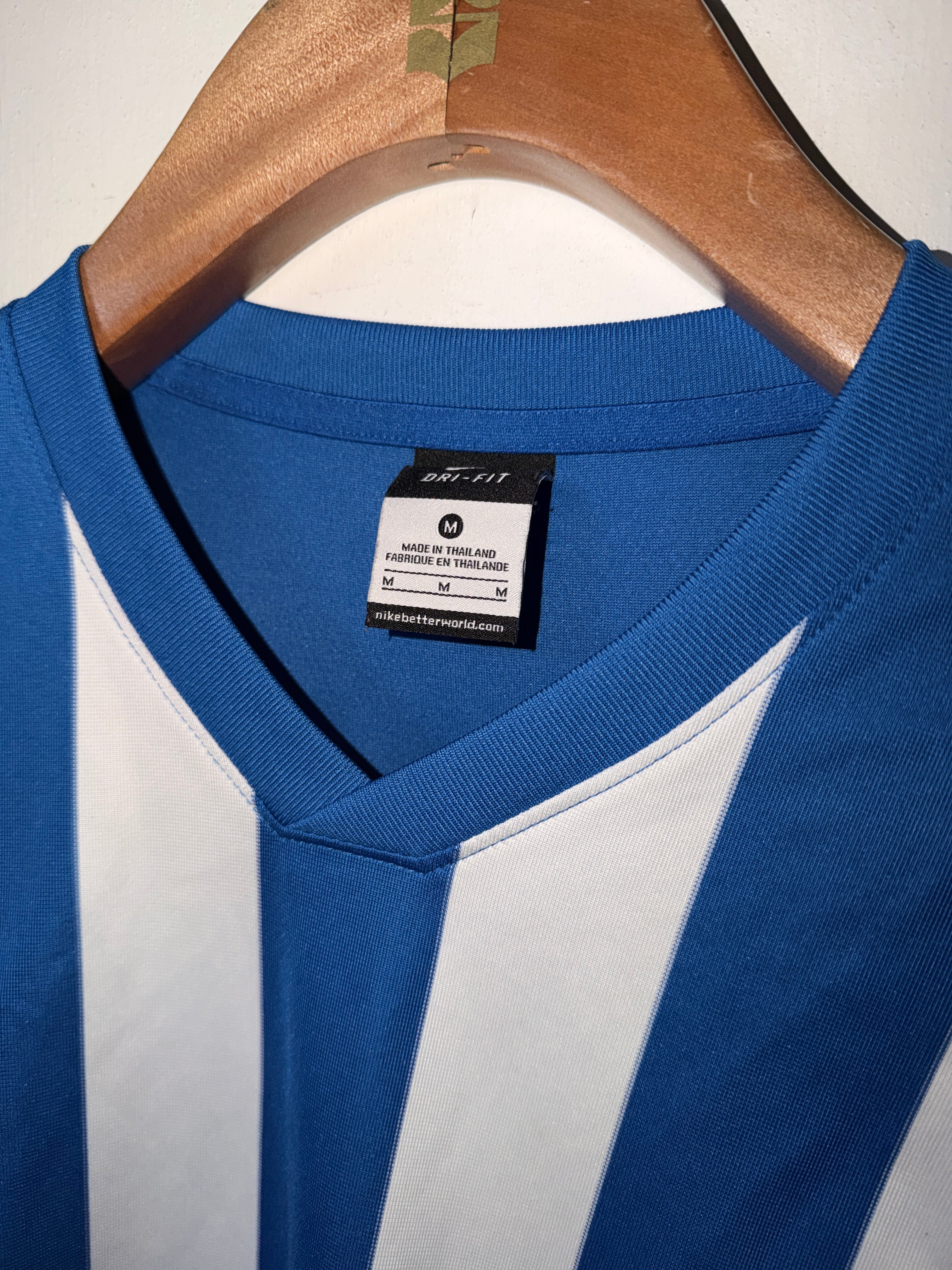 Nike Dri-FIT Striped Division Long-Sleeve Football Jersey - Blue/White Size M