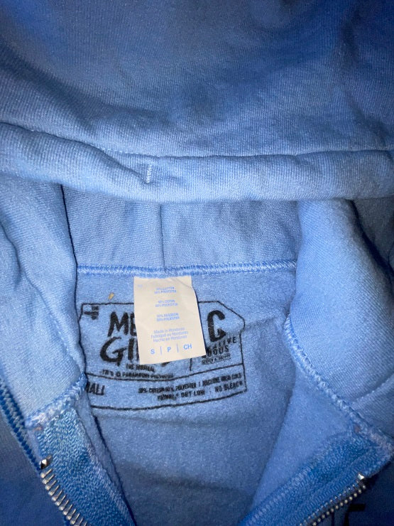 Vintage Mean Girls Blue Zip Hoodie in S|L26 W18| SKU 4757