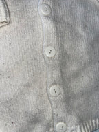 Vintage white button down knitted cardigan in S/M| L21 W17| SKU 4760